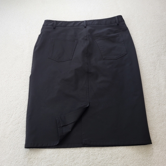 Isaac Mizrahi For Target Black Dark Wash Straight/Pencil Skirt Women's Size 16 - Picture 2 of 6